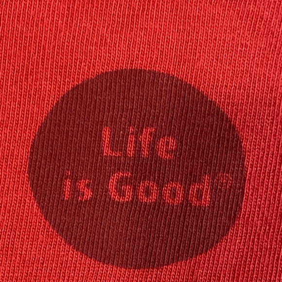 Life is Good Women’s Crusher Cotton Tee Short Sleeve Brick Red Size XL - Picture 10 of 12
